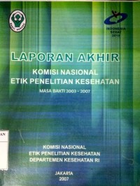 Laporan akhir KNEPK masa bakti 2003-2007