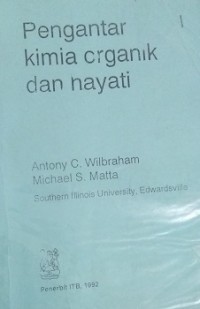 Pengantar Kimia Organik dan Hayati.