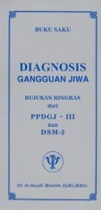 Buku Saku Diagnosis Gangguan Jiwa