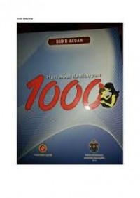 Buku acuan 1000 hari awal kehidupan