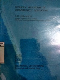 Survey Methods in Community Medicine.